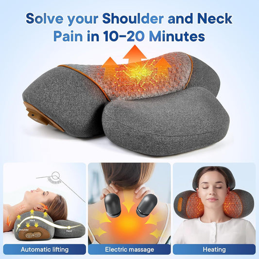 NeckEase™ Heated Cervical Massage Pillow